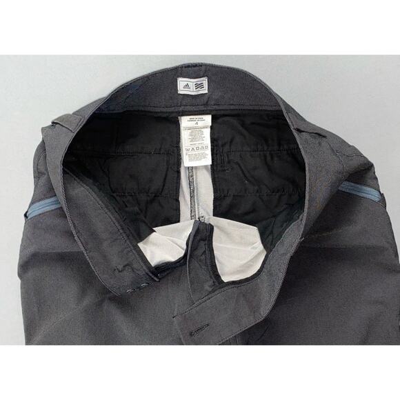 Adidas Flat Front Zip Pocket Tapered Ankle Golf Pants. Gray Twill, Women's 4 EUC - Picture 3 of 5